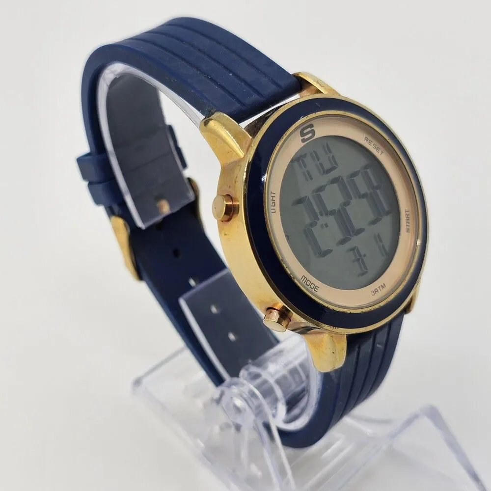 Sketchers Unisex Watch 40MM Rose Gold Blue‎ Gray Case Blue Plastic Bands